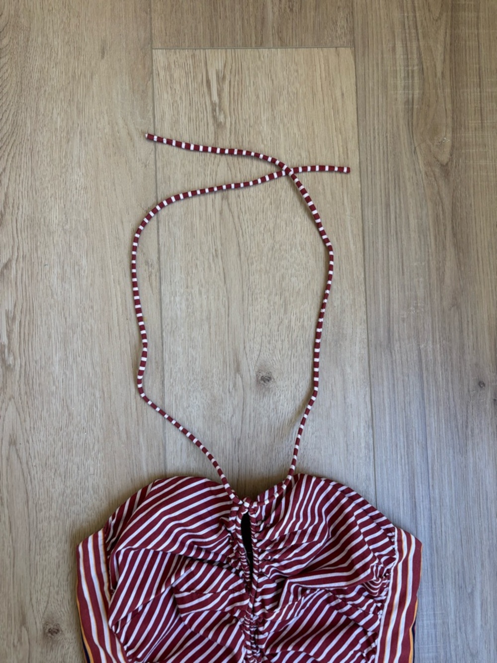 Emily Halter Mini Dress Stripped Summer Boho Size Medium Anthropologie - Picture 4 of 14
